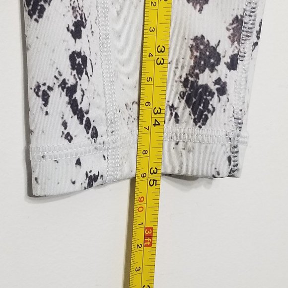 Aurum Snakeskin Printed Workout Leggings White Black Exercise Pants Size XXS - Picture 11 of 14